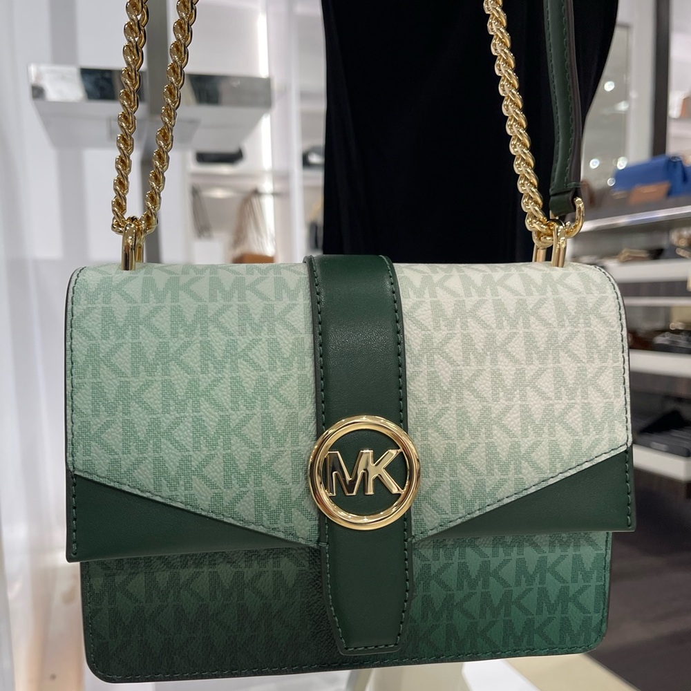 Michael Kors Greenwich Sm Color-Block Signature Logo Flap Crossbody
Moss Multi